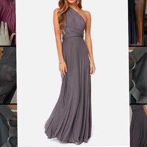 Tricks of the Trade Dark Gray Maxi Dress